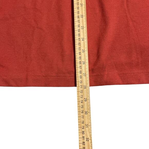 Eddie Bauer Travex Mens Size Large Orange Short Sleeve Cotton Blend Polo Shirt - Picture 7 of 14